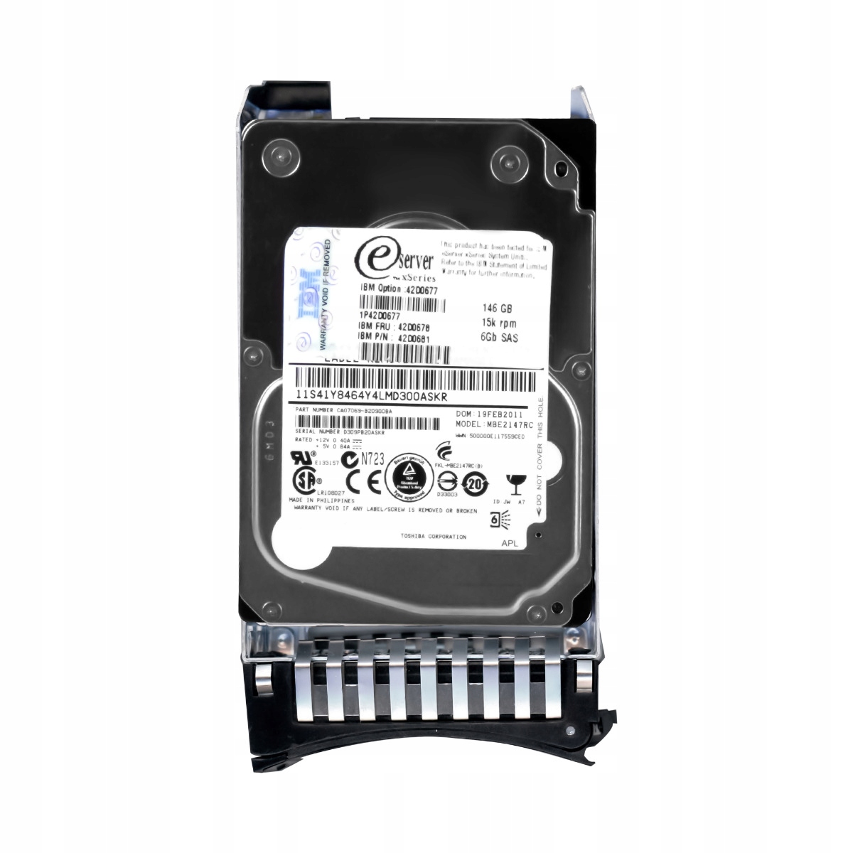 Ibm 42D0678 146GB 15k SAS-2 2.5'' 42D0681 MBE2147RC