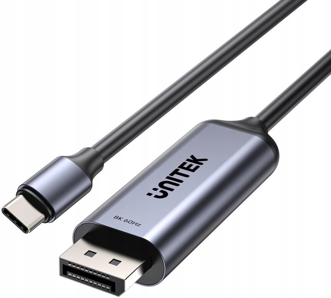 Obousměrný kabel Unitek 8K Usb-c na DisplayPort 1,5M