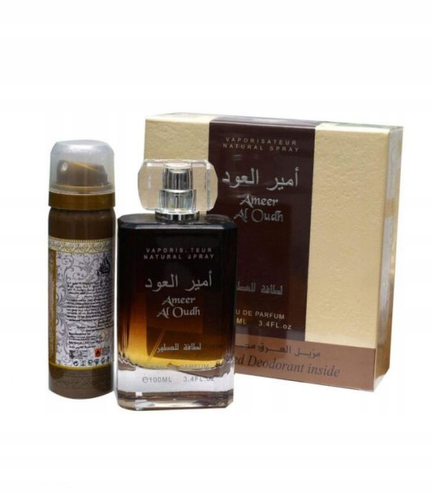 Lattafa Ameer Al Oudh – Parfémovaná Voda 100 ML Deodorant Ve Spreji 50 ML