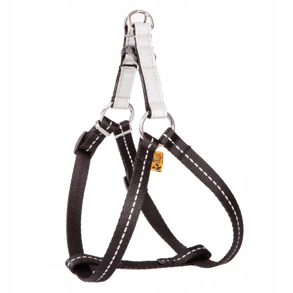 Levně Dingo kšandy step-in reflexní Reflex vel. 85 černé