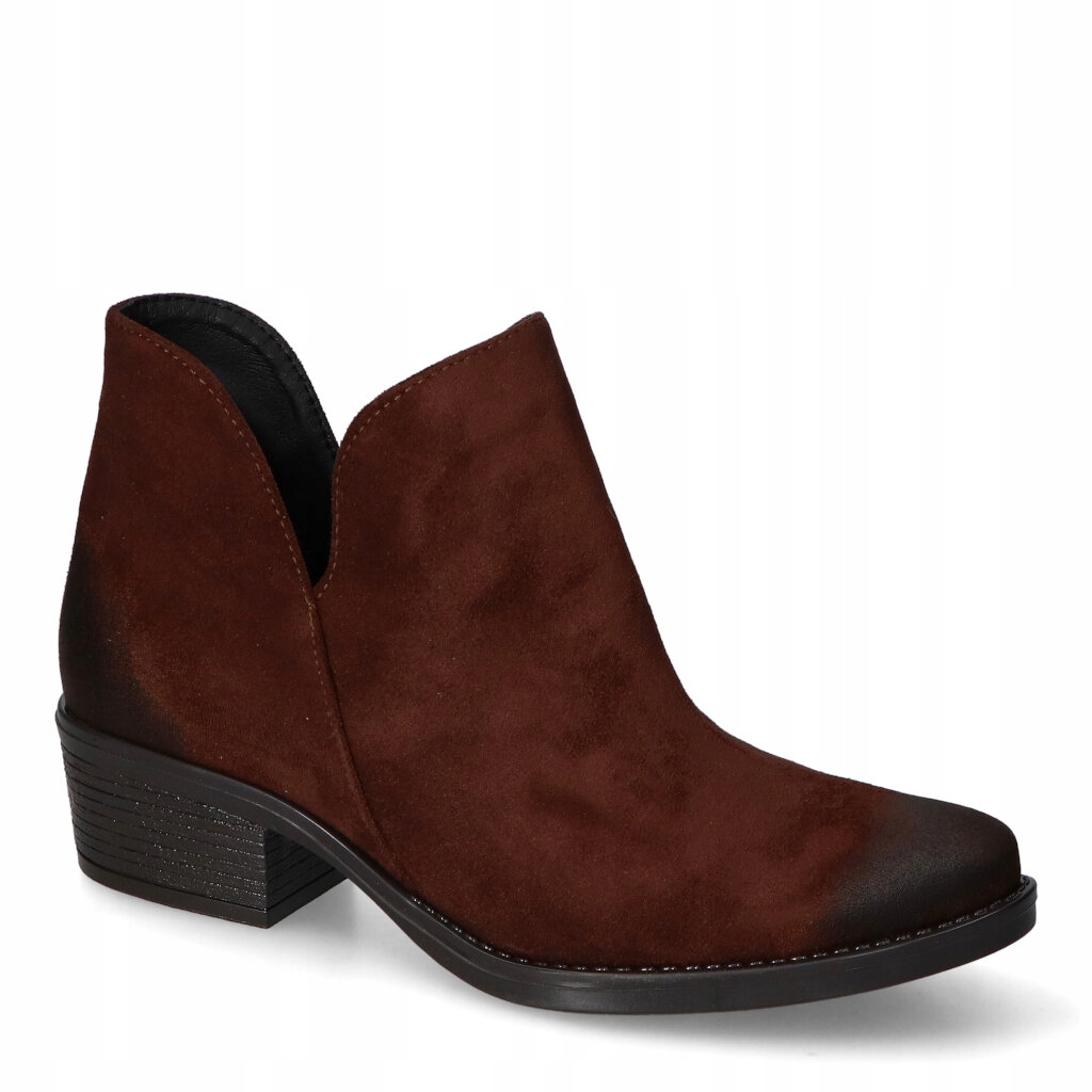 Kotníkové Boty Kamex-But 157/323 Hnědé Čokoládové semišové 40