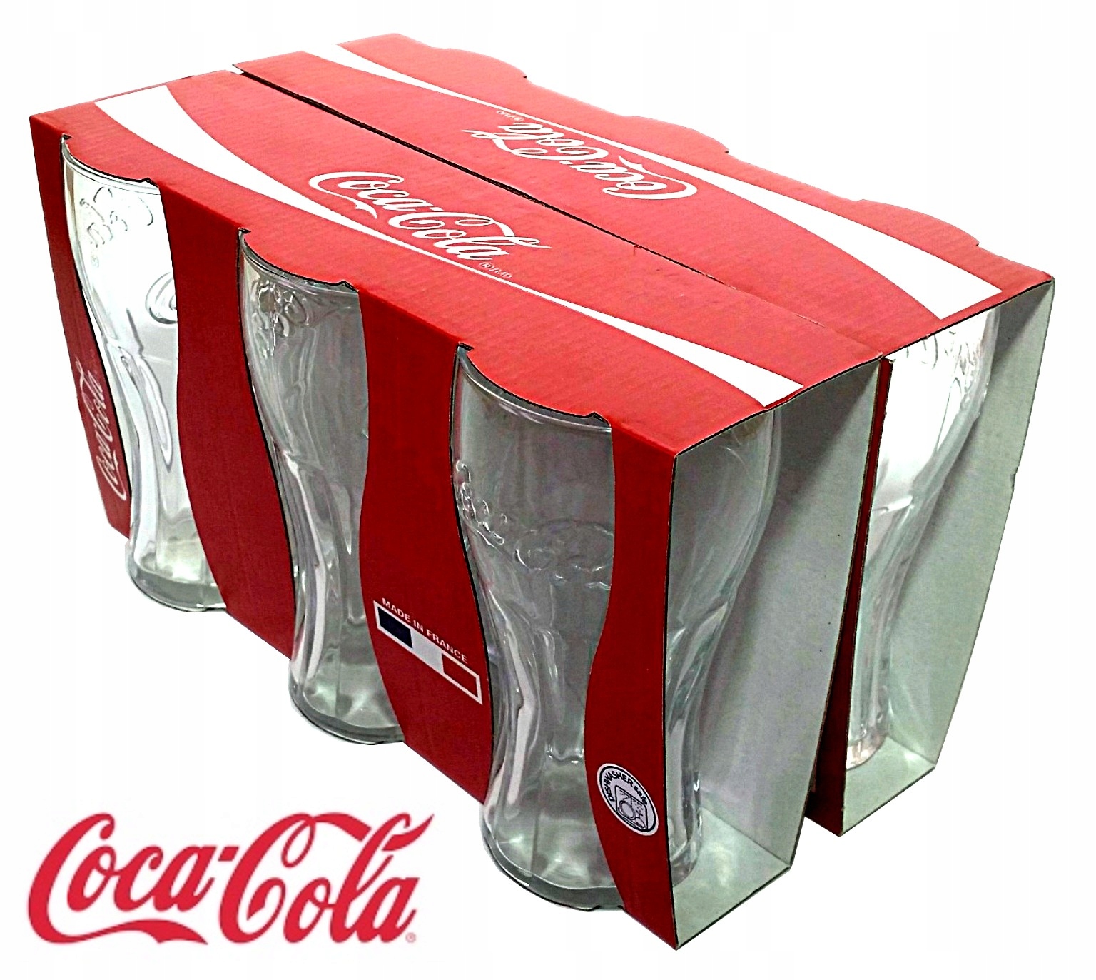 

Szklanki Coca Cola 370 ml Tłoczone Oryginalne 6 sz
