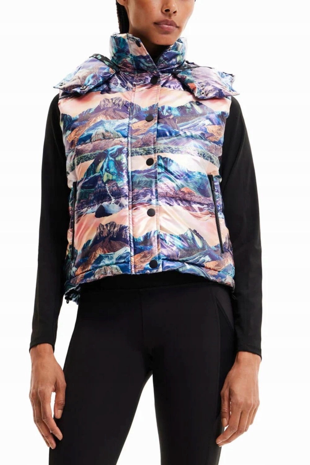 Vesta vesta Desigual s s potiskem a kapucí vel. S