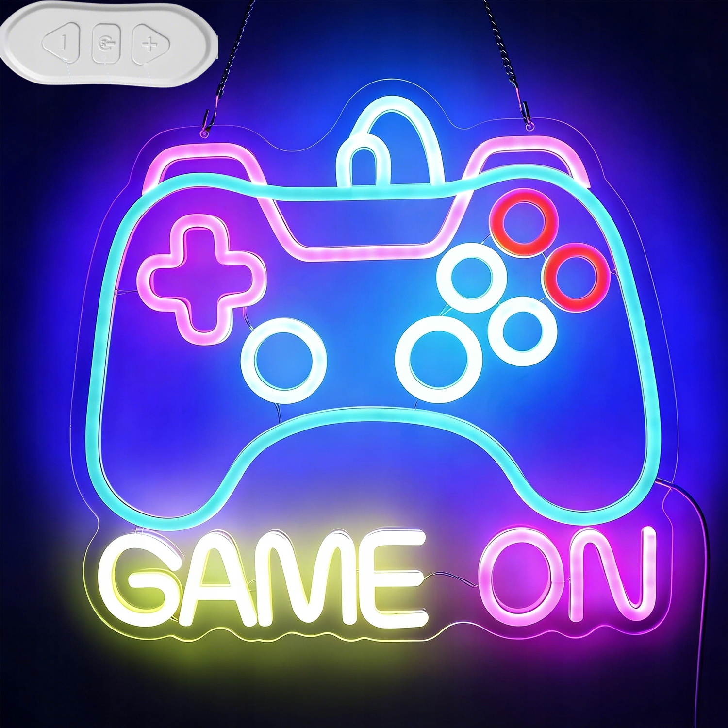Lampka Nocna Led 3D Pokój Gracza Pad Gamer Gadżet Imię Gry