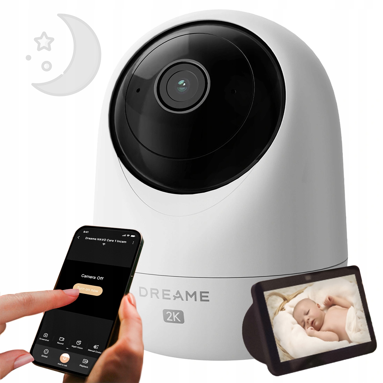 Dreame Navo Qhd 2K Kamera Vnitřní Kamera 360° Wi-fi Ai Detekce Chůvička