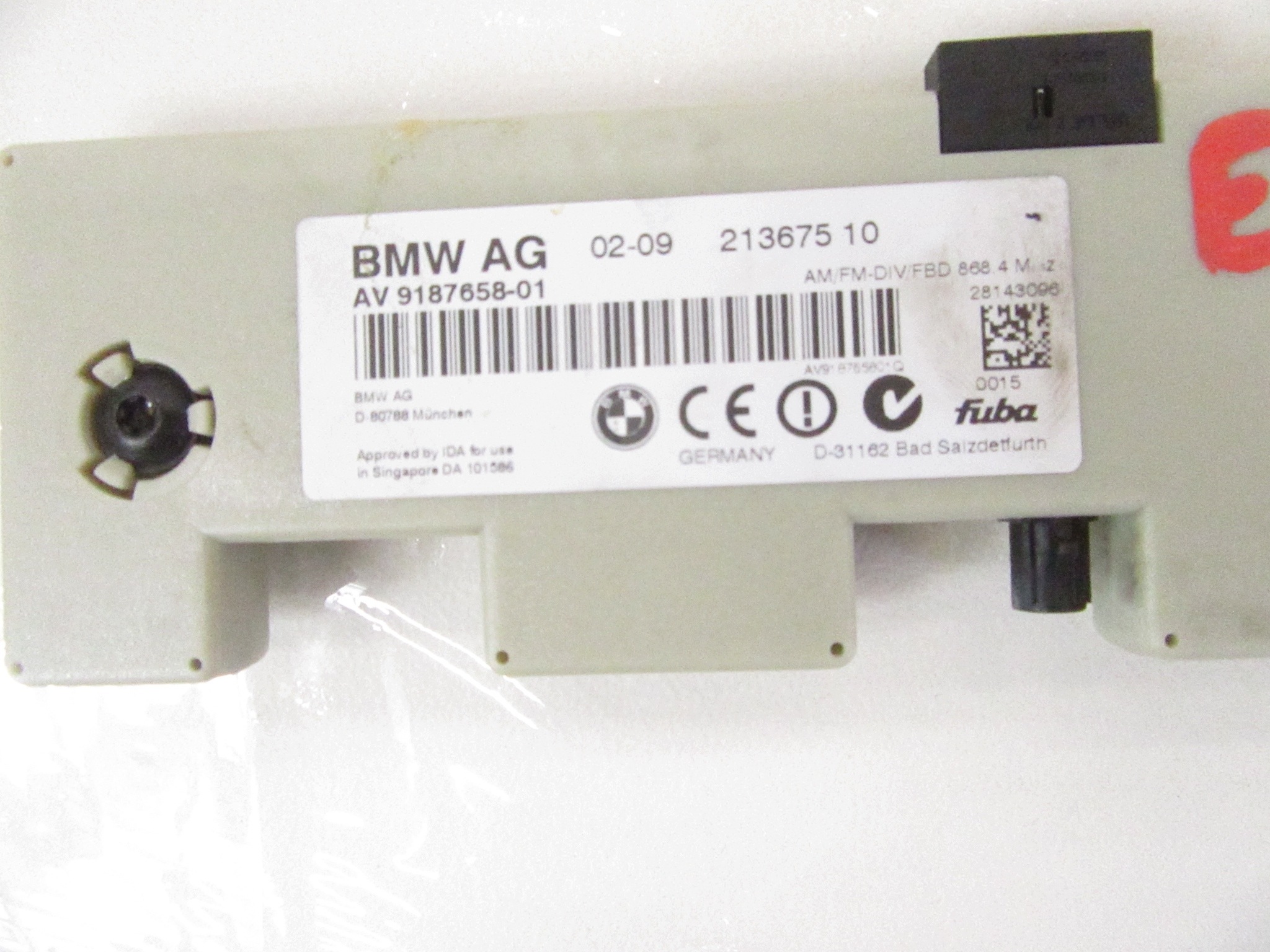 Amplificateur Module Antenne diversity Antenne BMW E82 E90 E92 9187658