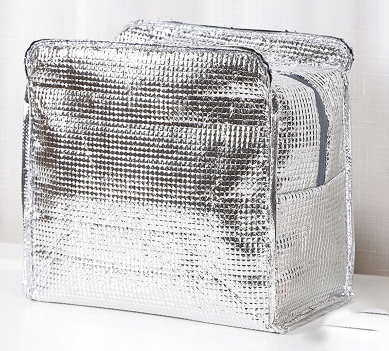 Torba TERMICZNA SZARA Duża Turystyczna na Plażę Obiad Jedzenie Marka bez marki