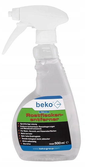 

Środek Do Usuwania Plam Z Rdzy 500ML Beko