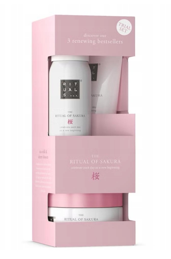 Rituals The Ritual Sakura Zestaw Damski Pianka Peeling Krem