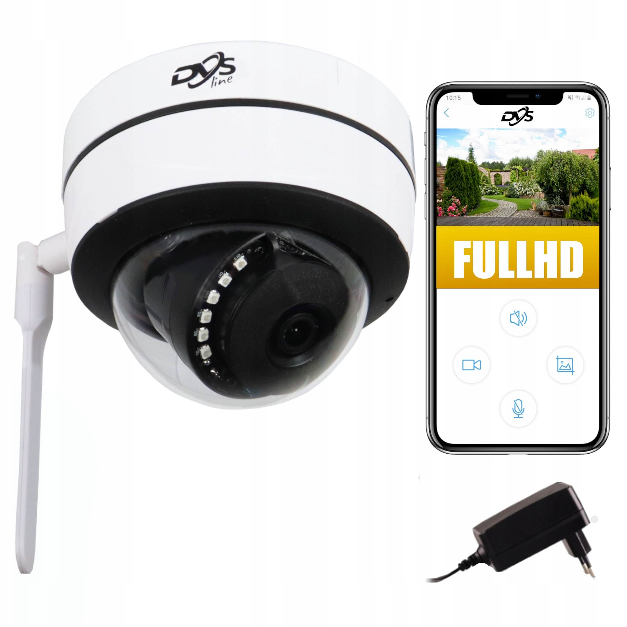 

Bezprzewodowa Kamera Kopułkowa Ip WiFi 2Mpx 1080P