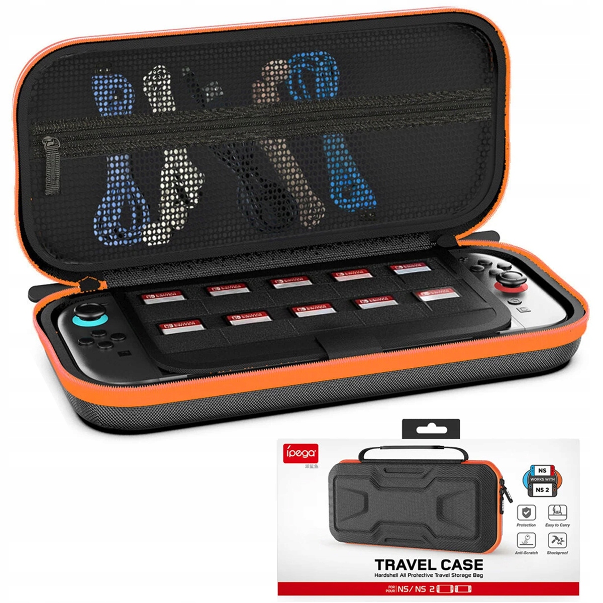 Twarde wytrzymałe etui ochronne iPega do Nintendo Switch Switch 2