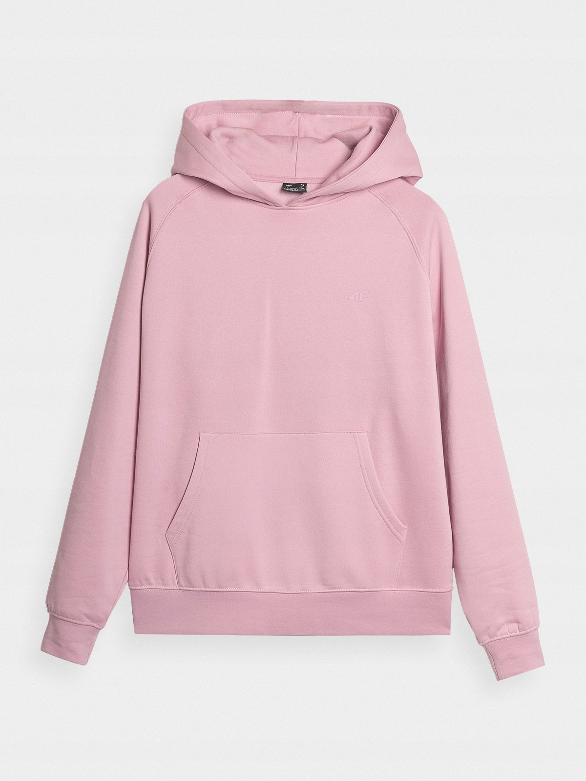 4F bluza damska z kapturem bawełniana 4FWMM00TSWSF1764 różowy