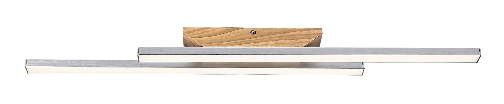 Stropná lampa Led drevená chrómová moderná do obývačky Rabalux