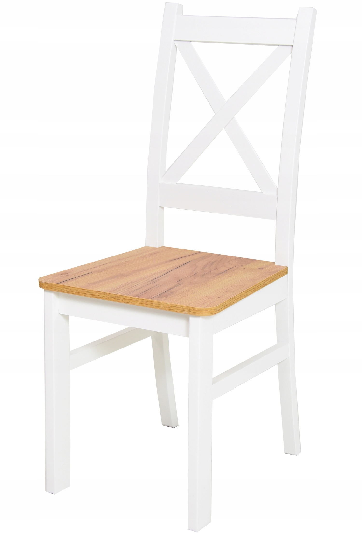 BIAŁY stół 80x140 blat CRAFT i 4 KUCHENNE KRZESŁA Szerokość stołu 80 cm