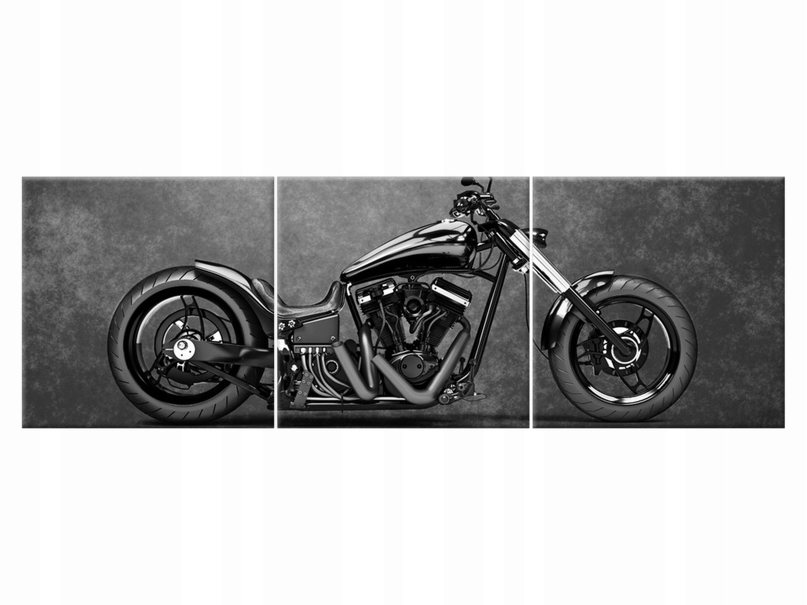 

Obraz 150x50 Motoryzacja Czarny chopper Płótno