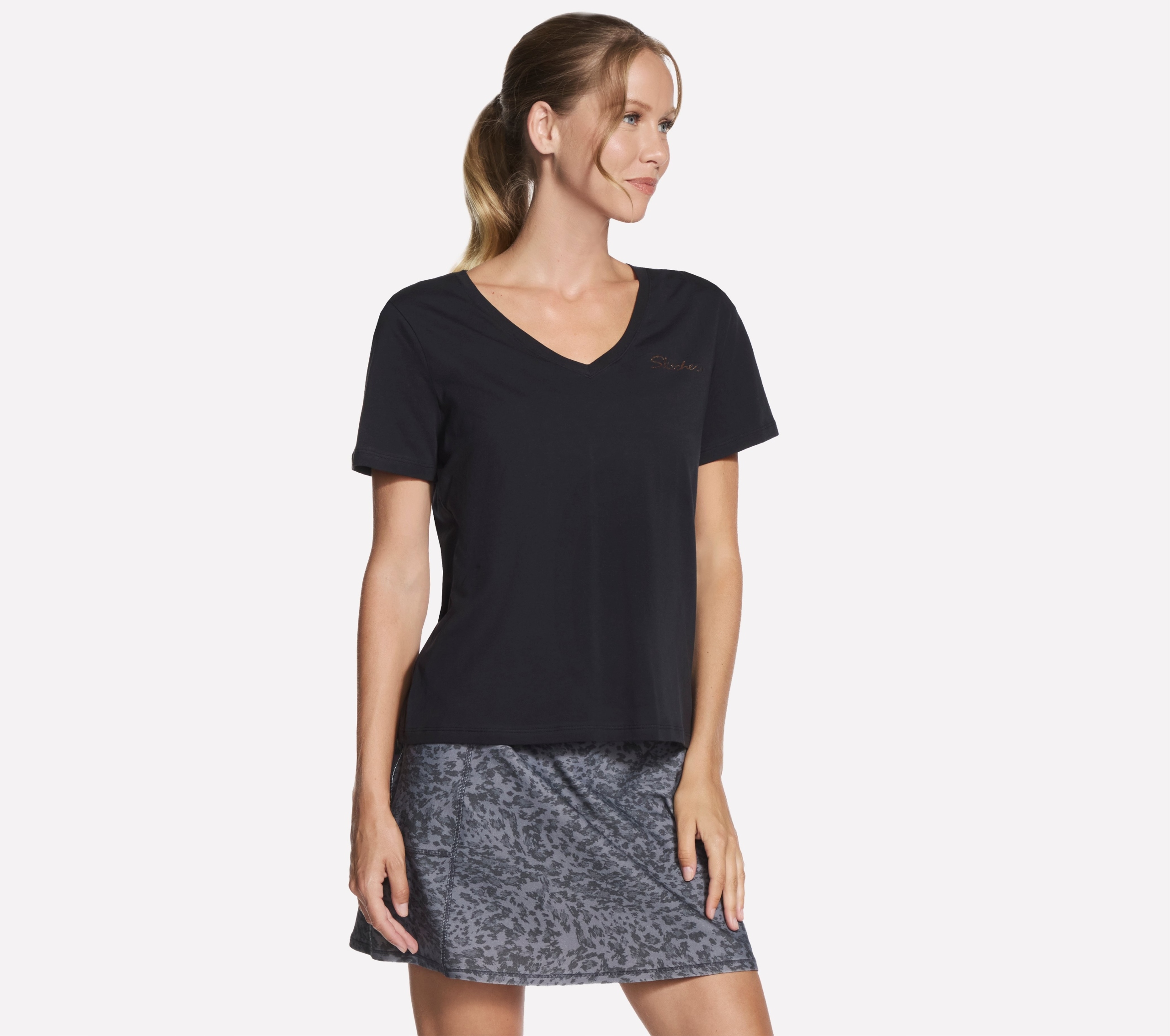 Tričko Skechers Signature V černé TP167 Blk