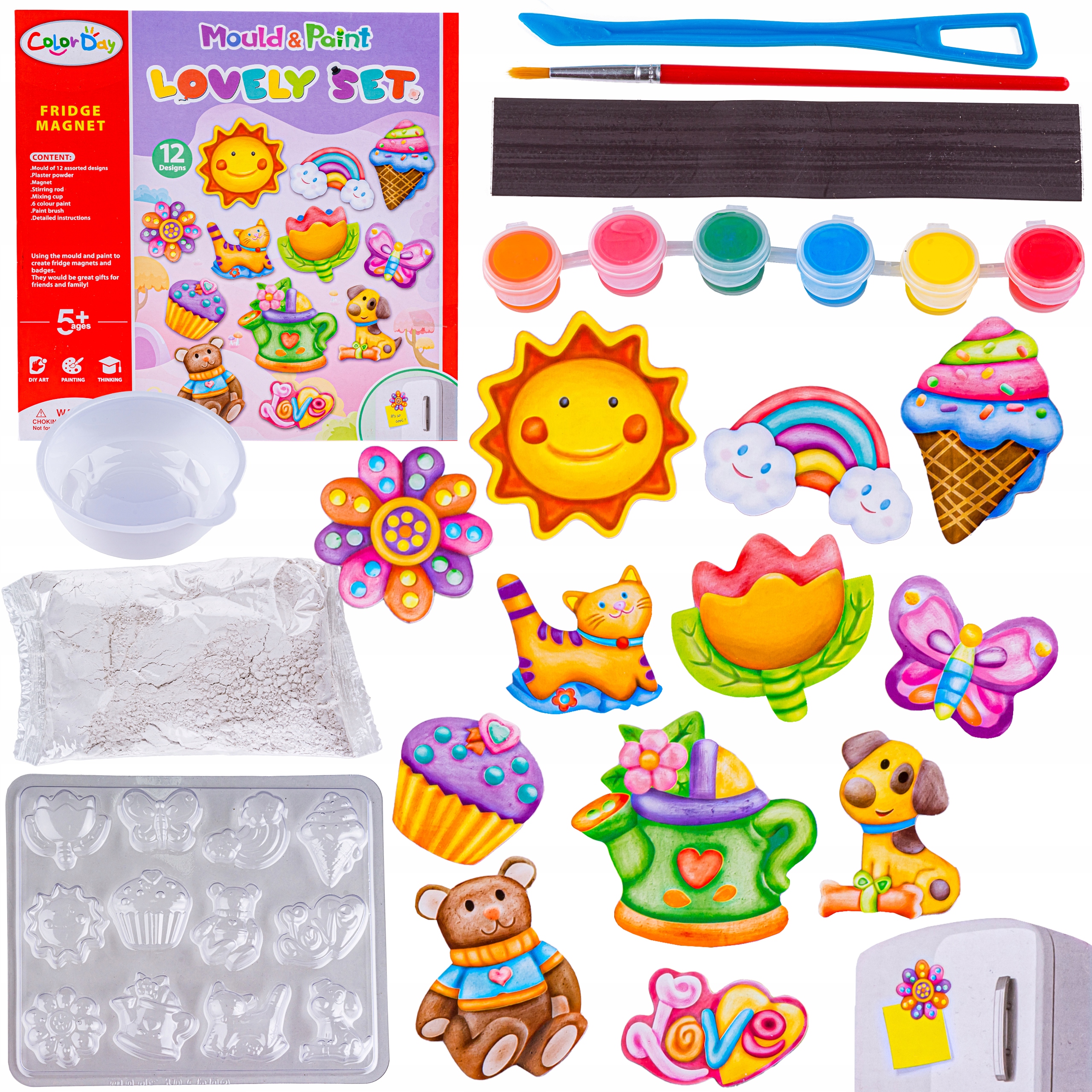 

Zestaw Stwórz Magnes Magnesy Zrób To Sam 12 el Diy
