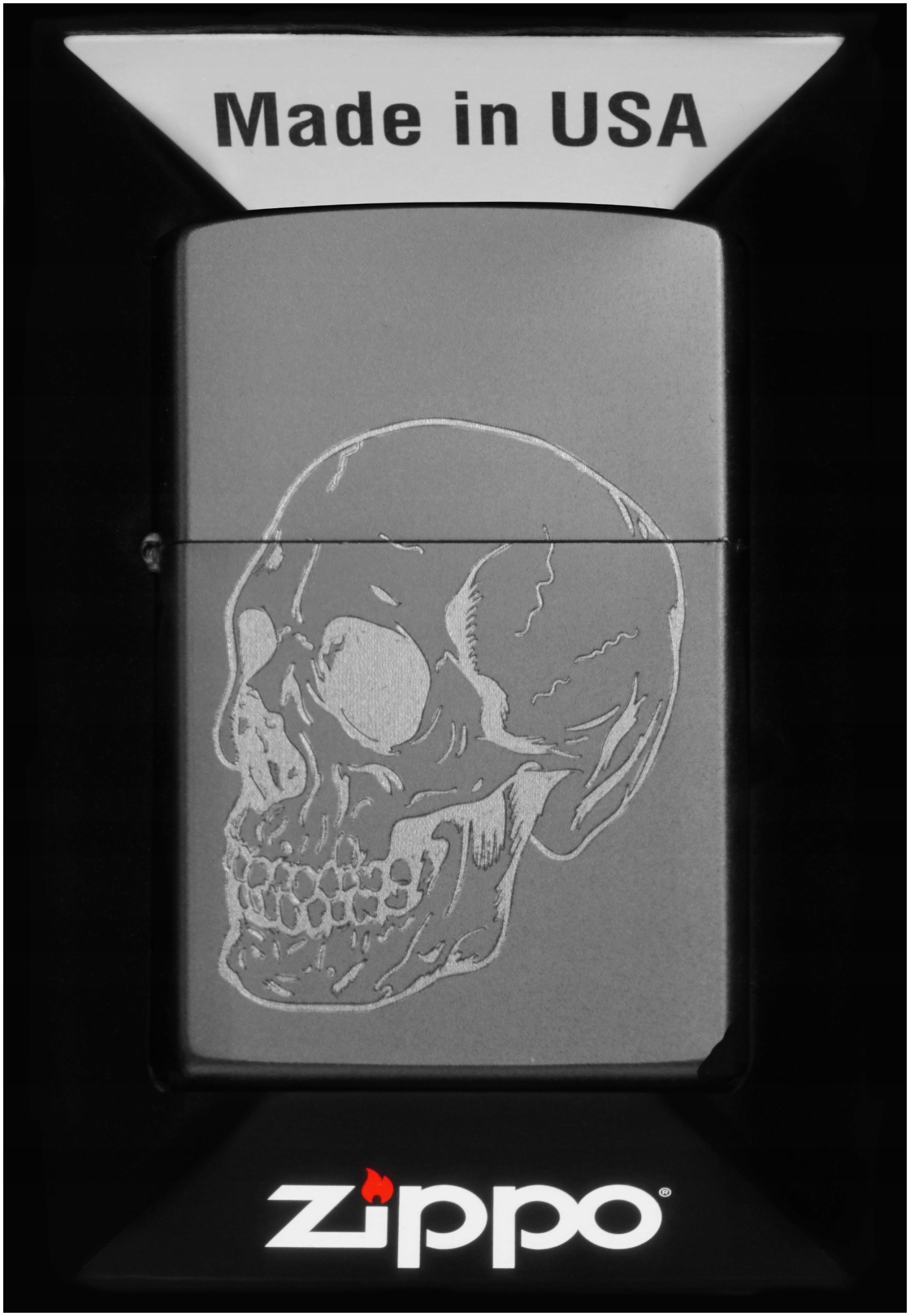 Zapalovač Zippo Skull Design 60007480 Větruodolný benzínový