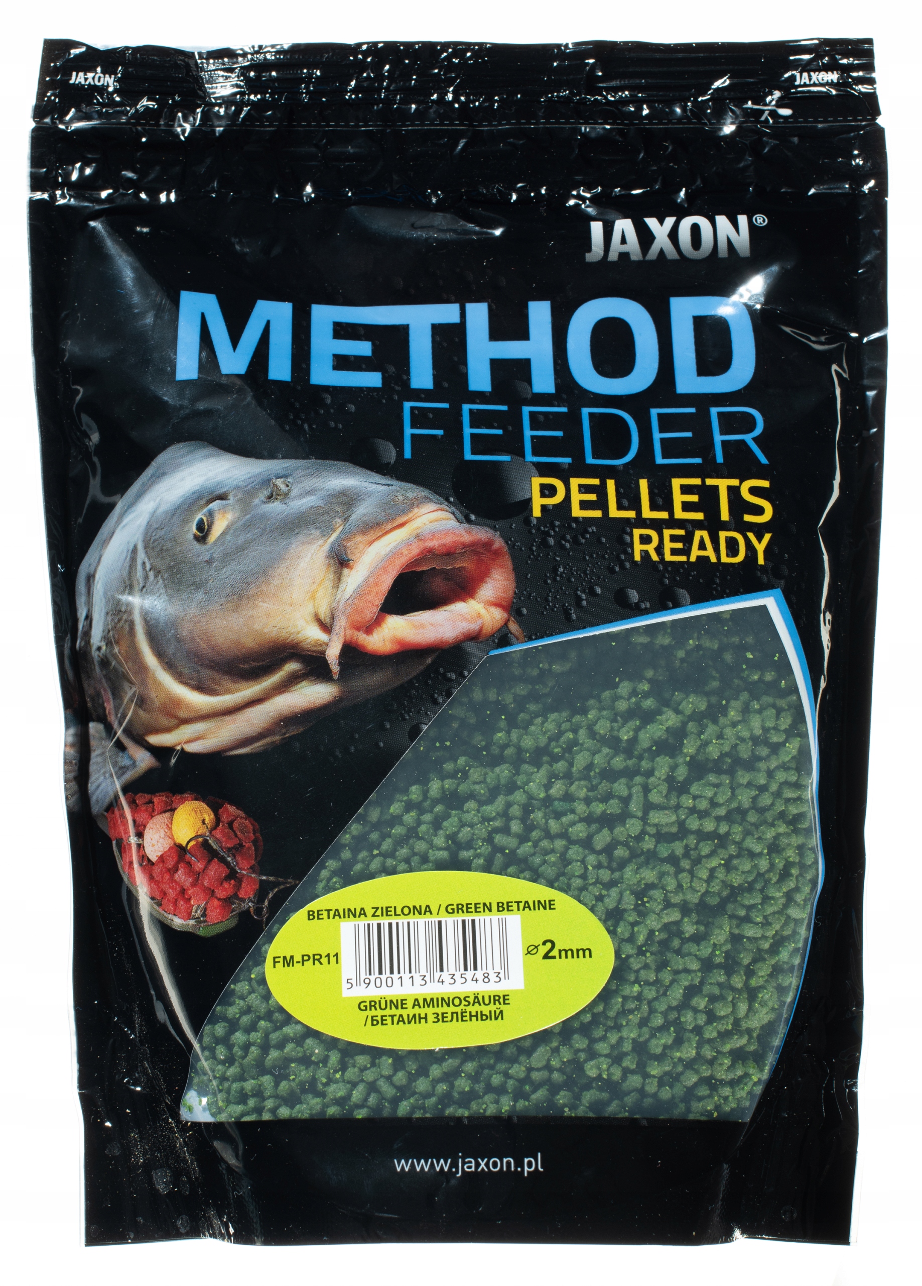 BETAINA ZIELONA 2mm PELLET READY GOTOWY METHOD FEEDER JAXON