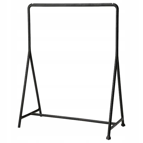 

Ikea Turbo Wieszak na ubrania Czarny 117x59 cm
