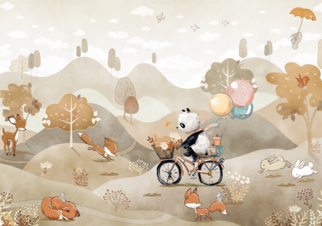 Fototapeta Panda Na kole 400 x 280 cm, flizelina 230 g