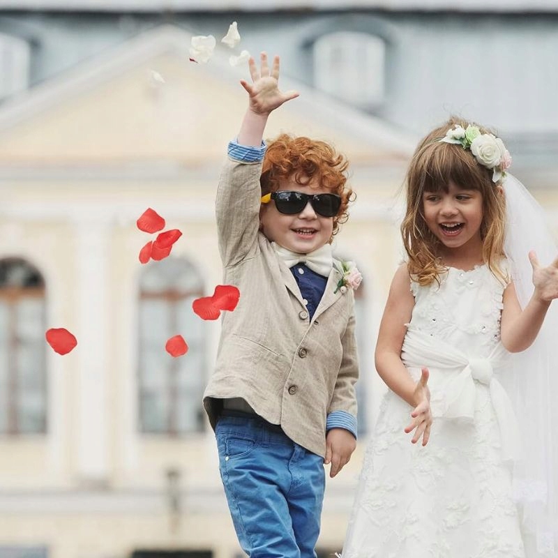 1X KONFETTI TUBY STRZELAJĄCE PŁATKI RÓŻ CZERWONE WESELE ŚLUB RÓŻE Wzór płatki róż