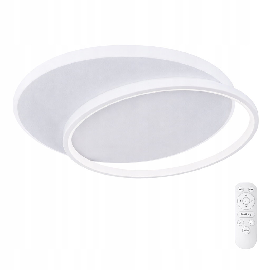 Lampa Stropné Svietidlo Biela 50CM Led Diaľkový Ovládač 3 Farby Moderná Diaľkový Ovládač Kruhy