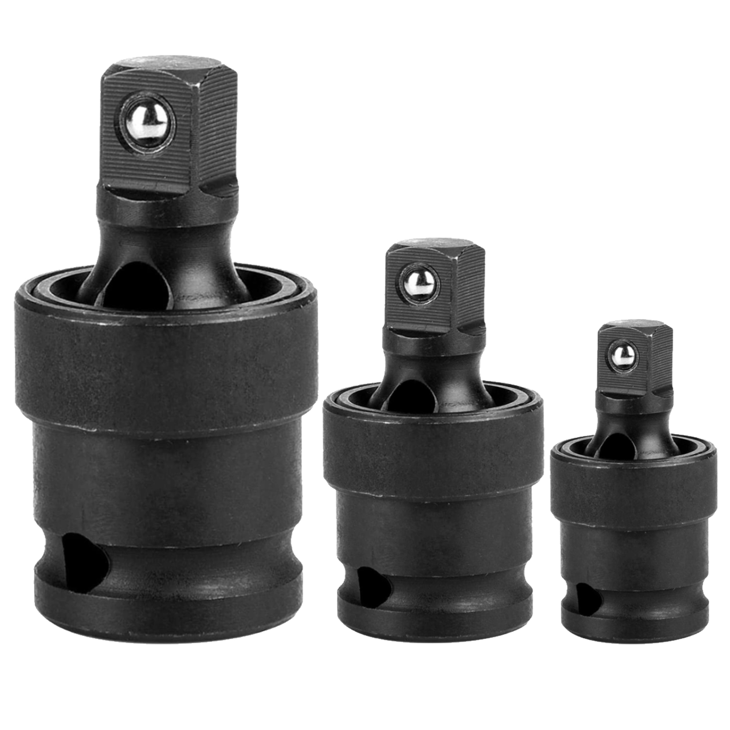 Przegub Kulowy Kulisty Udarowy Złącze Kardana 1/2" 3/8" 1/4" Zestaw 3 Szt.