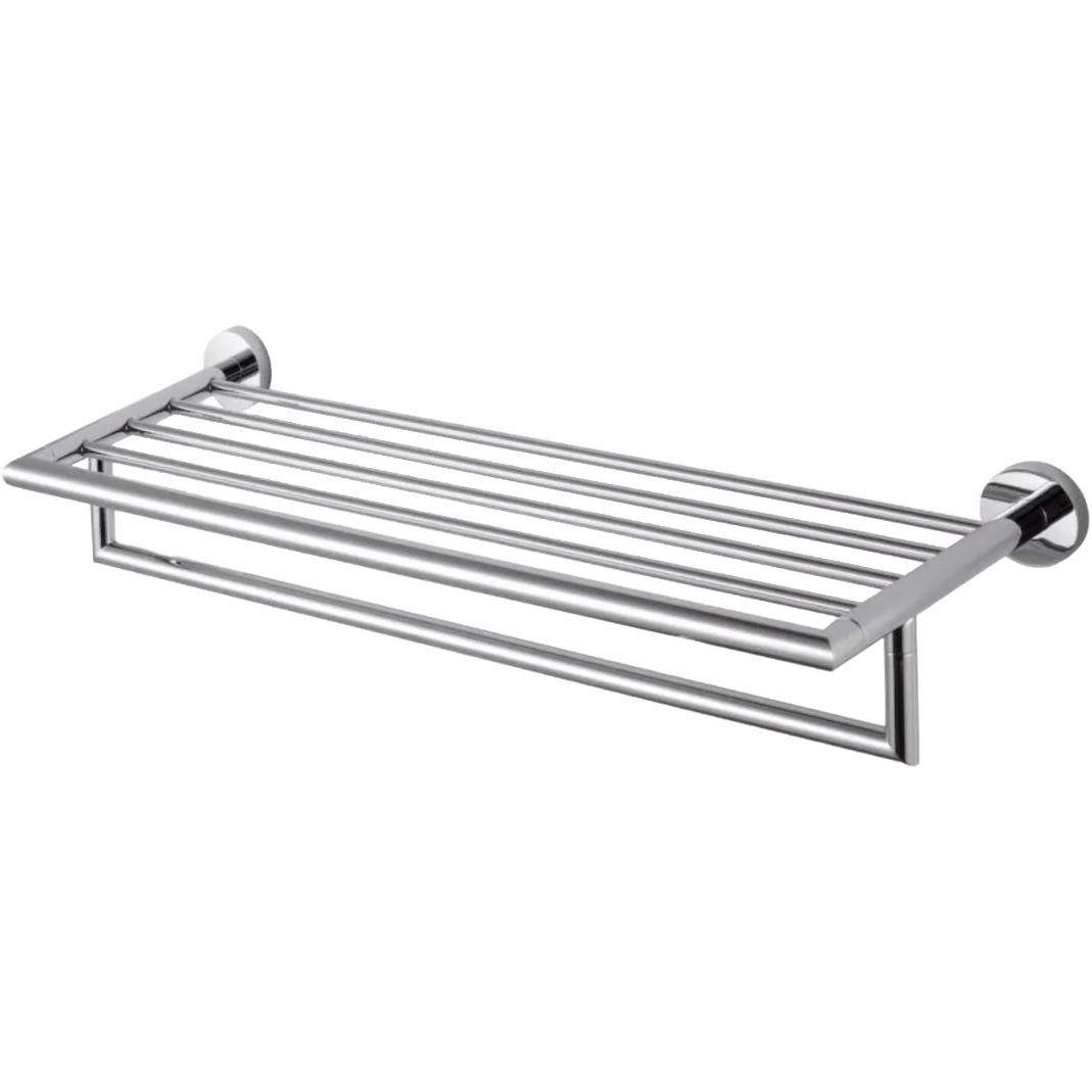 Koupelnová polička na ručníky reling věšák 50 cm