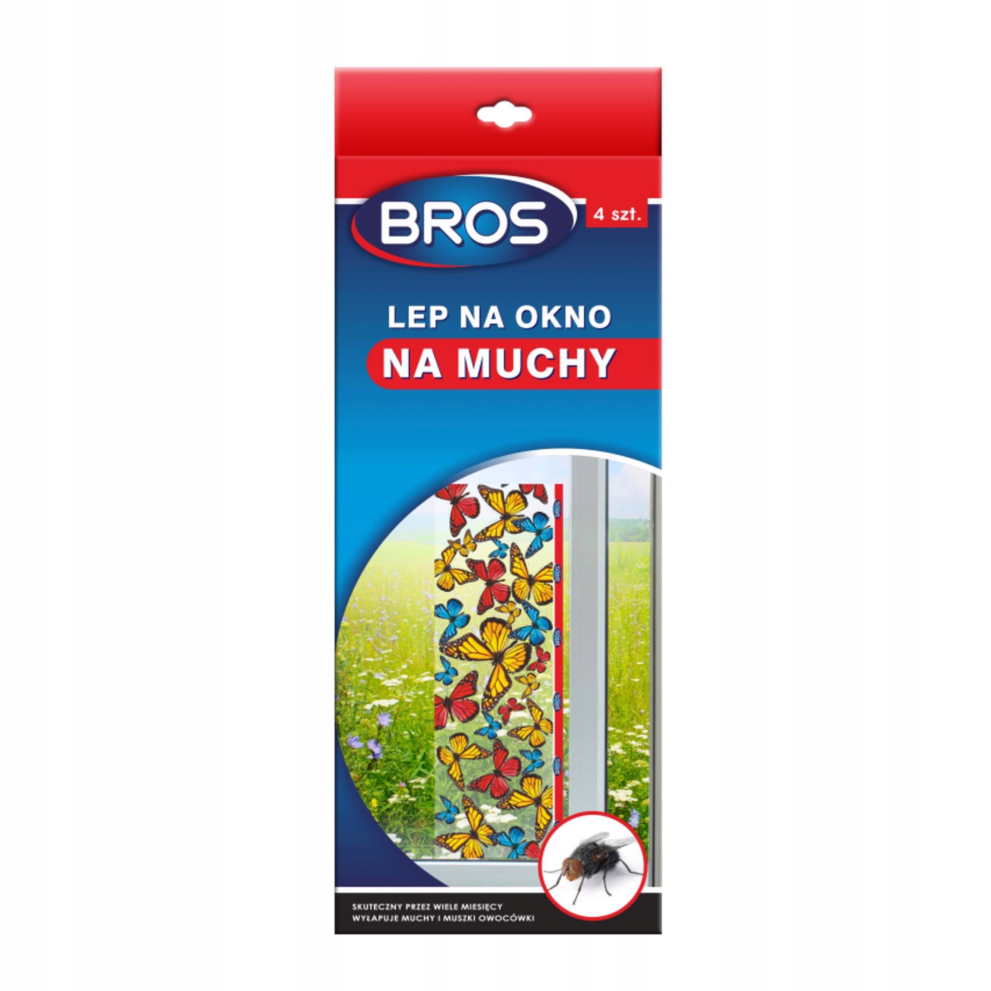 

Bros Lep na okno na muchy 4 sztuki