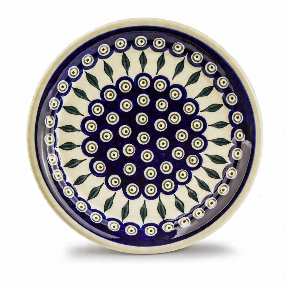 

Talerz płytki ceramiczny Bolesławiec 25 cm dek.56