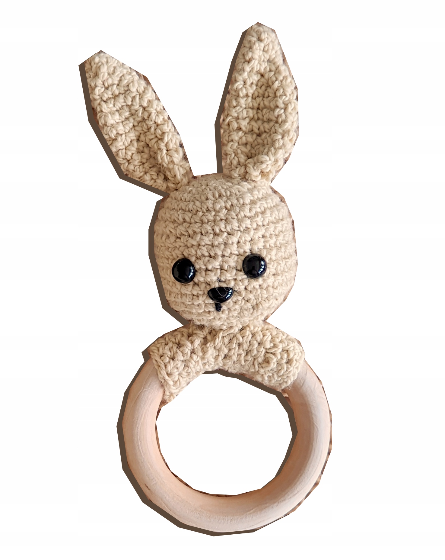 Chrastítko hračka dárek pro miminko novorozence ručně vyráběné boho