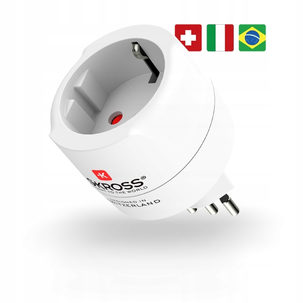 

Skross Adapter z Pl do Szwajcarii Włoch Brazylii