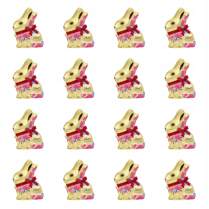 Lindt Gold Bunny Milk Flower Edition 100g X16