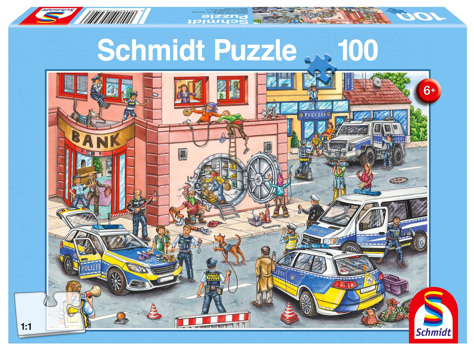

Schmidt Puzzle 100 el. Policyjna akcja