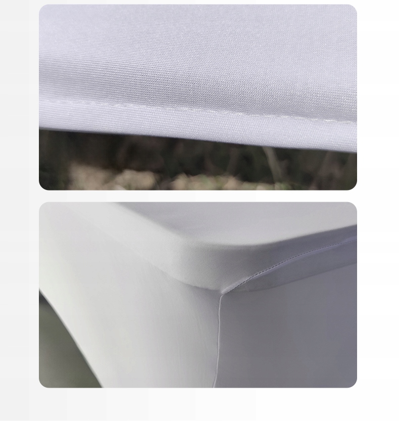 OBRUS ELASTYCZNY na stół 120cm POKROWIEC SPANDEX Wzór dominujący gładki