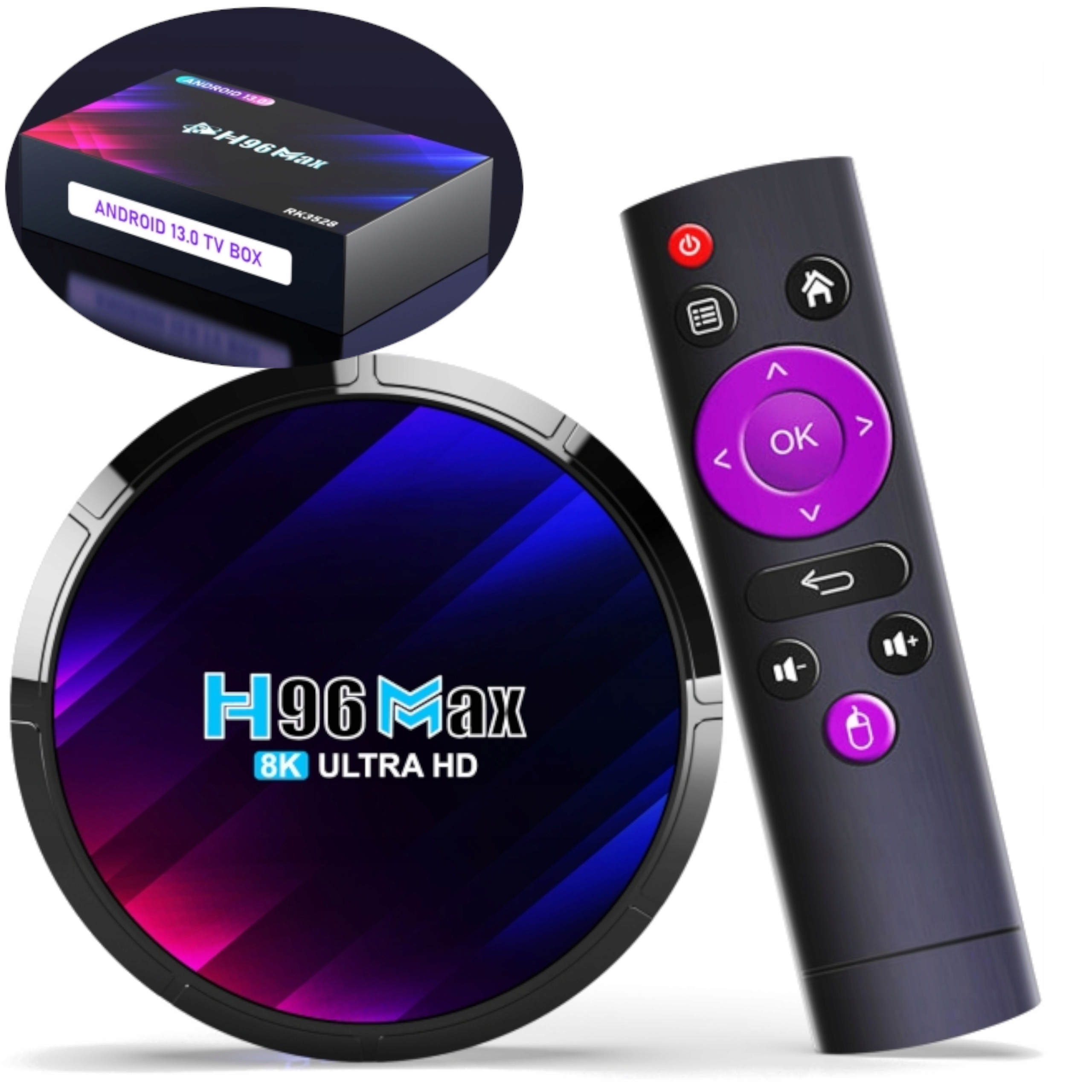 SMART TV BOX H96 MAX 4GB/64GB ANDROID 13 - Sklep, Opinie, Cena w Allegro