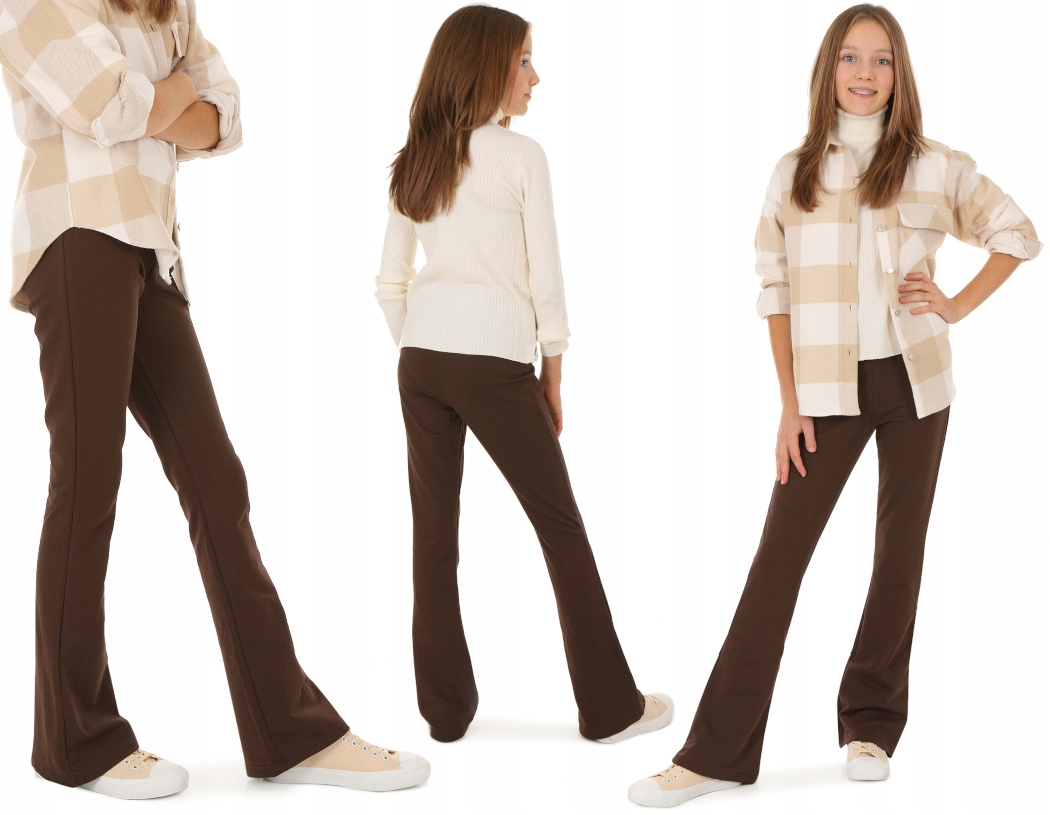 

Legginsy Flare, dzwony 152 Czekoladowy
