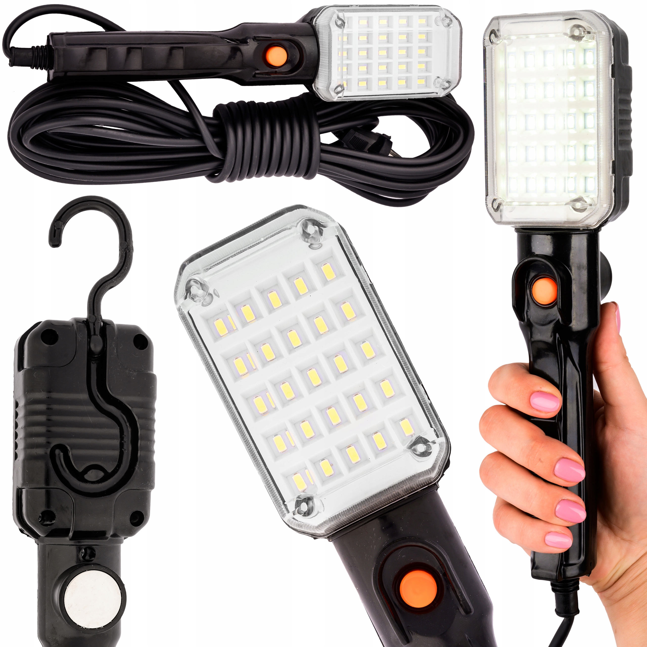 

Lampa Latarka Warsztatowa 25 Led Garażowa 230V