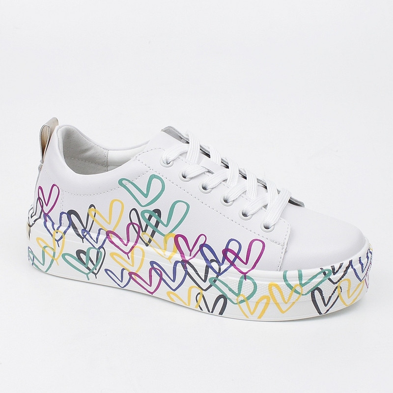 Filippo DP3533 Bílé Kožené Tenisky vel. 40