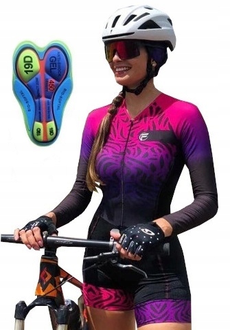 STRÓJ ROWEROWY DAMSKI KOLARSKI JEDNOCZĘŚCIOWY