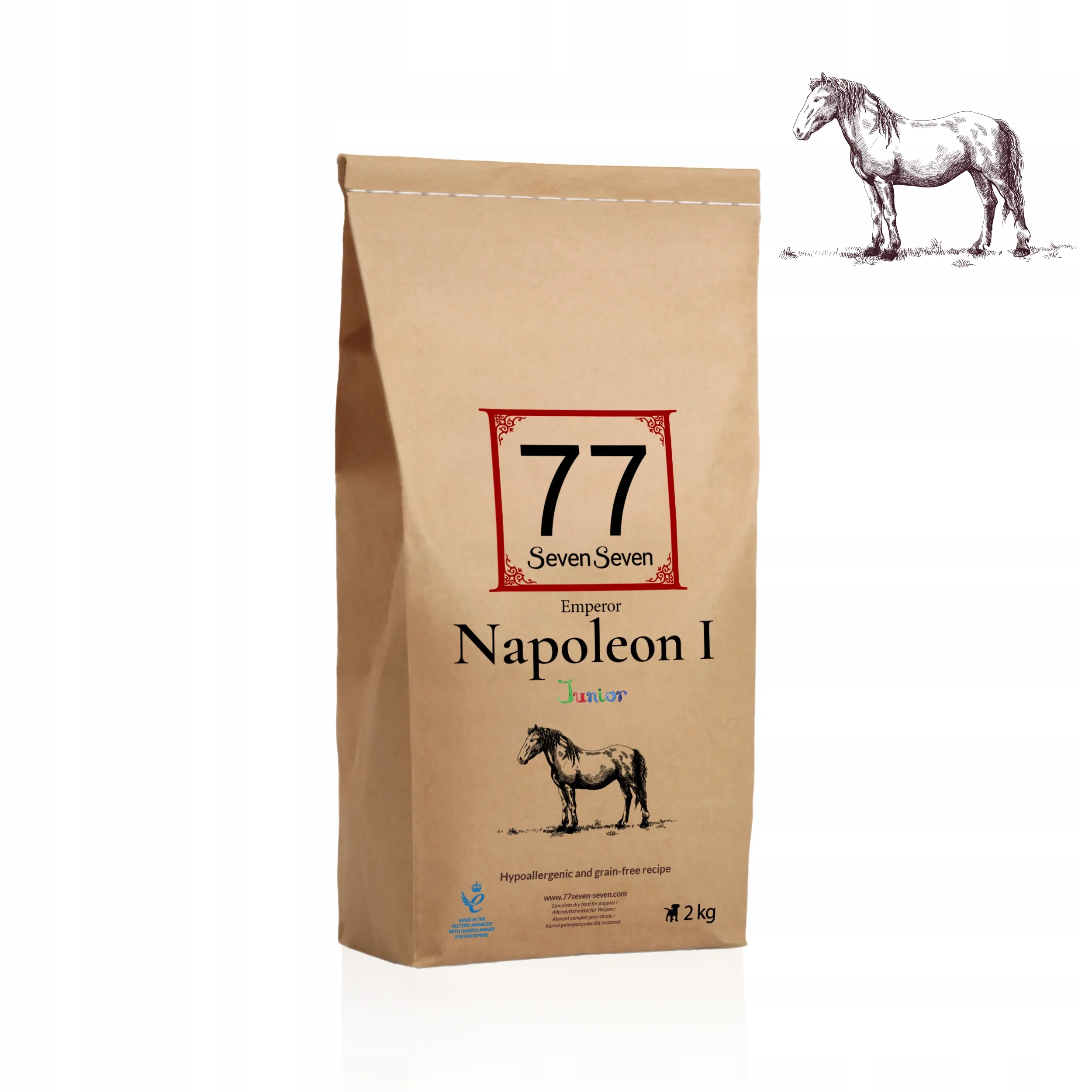 Junior Napoleon 2kg z koniną 77 Petfood
