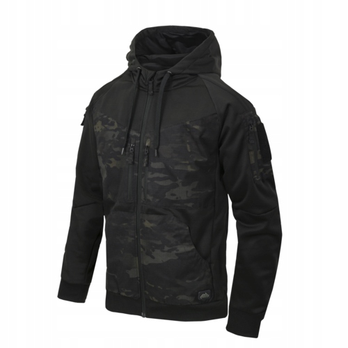 mikina s kapucí rozepínací Helikon Rogue Hoodie Černá/MultiCam Black vel. L