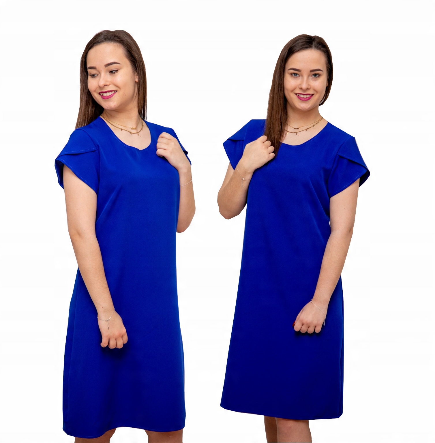 

Gustowna Elegancka Klasyczna Sukienka Damska 42