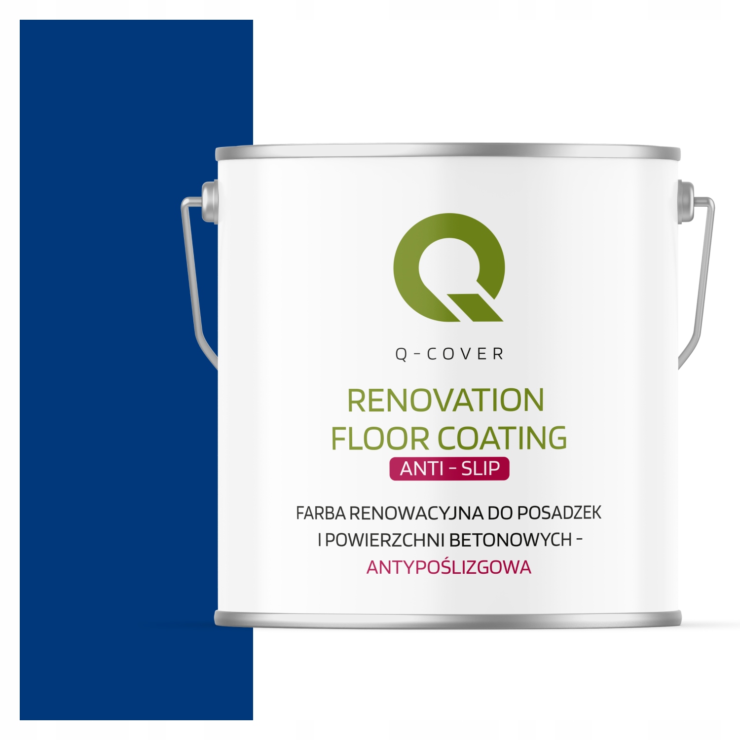 Protišmyková Farba Na Renováciu Betónu 5 L Modrá Ultramarínová RAL5002