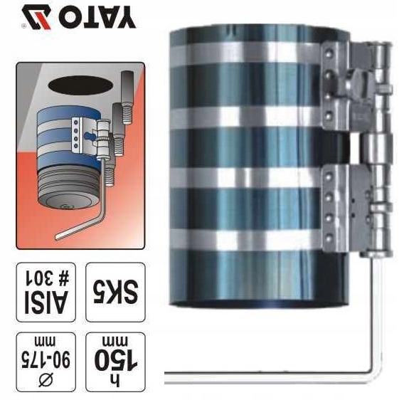 OPASKA MONTAŻOWA PIERSCIENI TLOK 90-175 X 150 MM Marka Yato