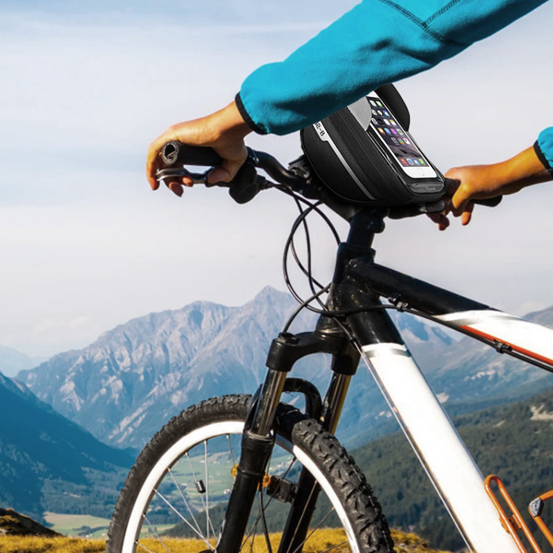 WODOODPORNA SAKWA TORBA ROWEROWA UCHWYT NA TELEFON NA KIEROWNICE Przeznaczenie uniwersalne