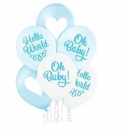

Balony 6szt MIX kolor dla chłopca Oh Baby!