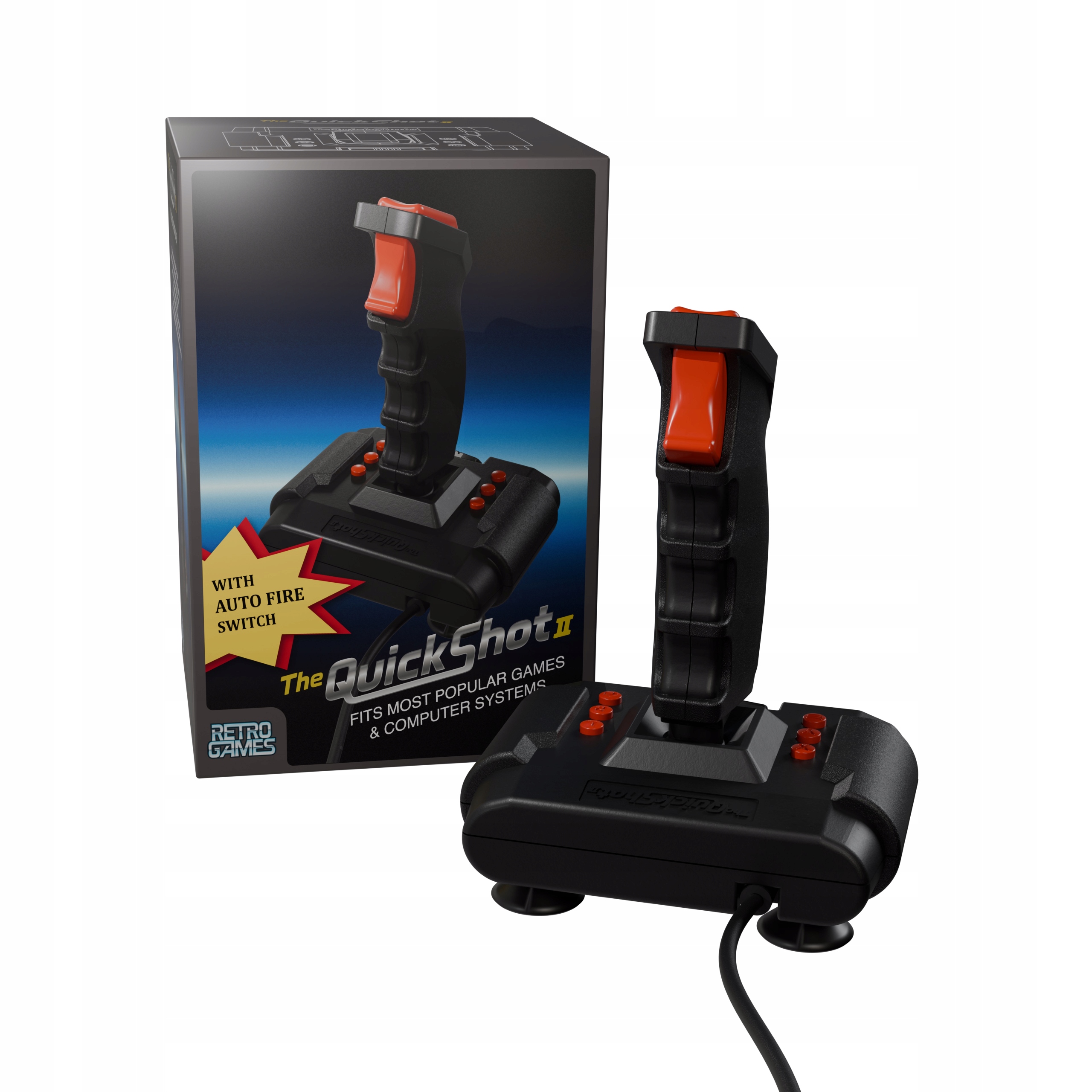 Retro Joystick The QuickShot II Ovladač pro počítač Retro Games