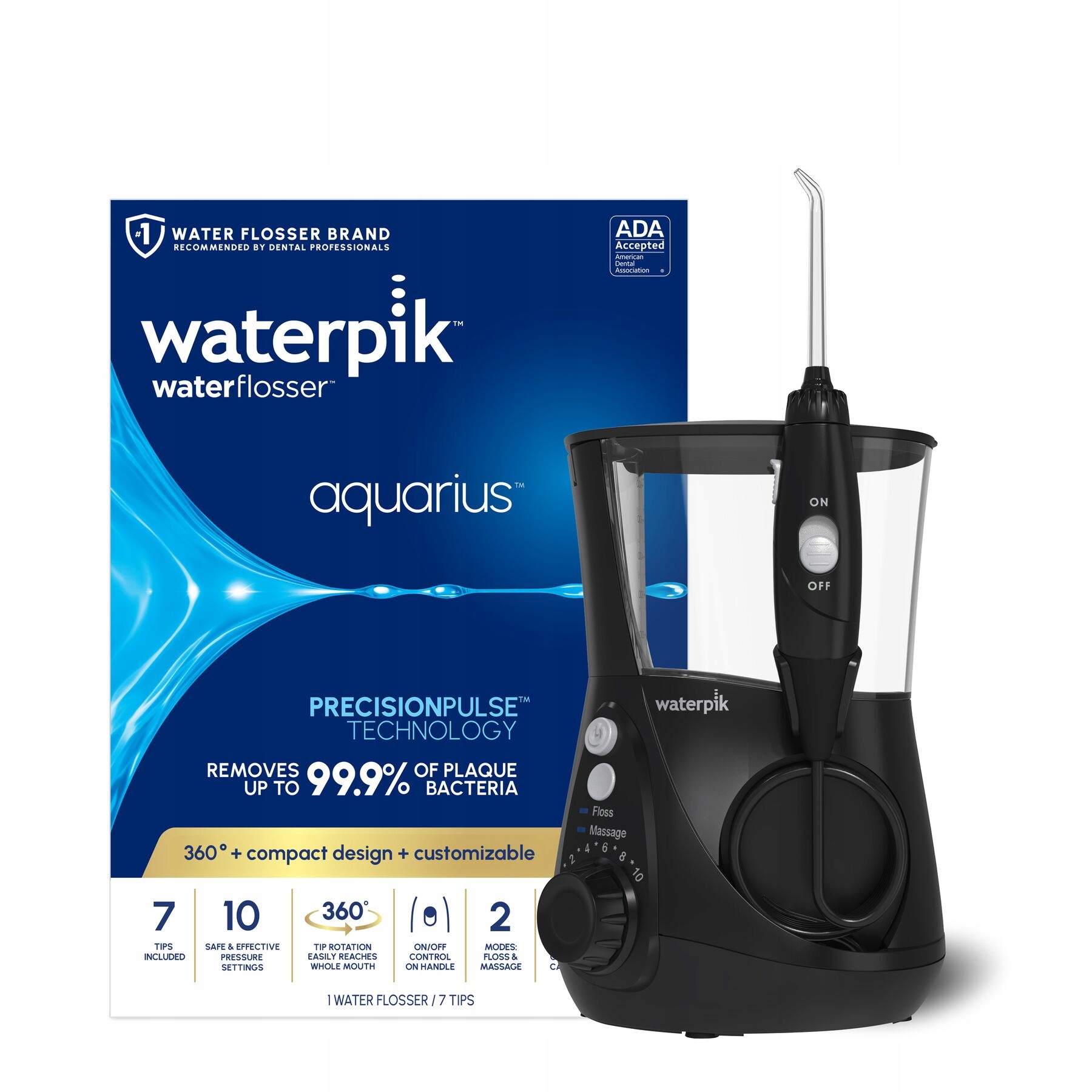 Irygator Do Zębów Waterpik WP-662 Ultra Professional Stacjonarny 7 Końcówek
